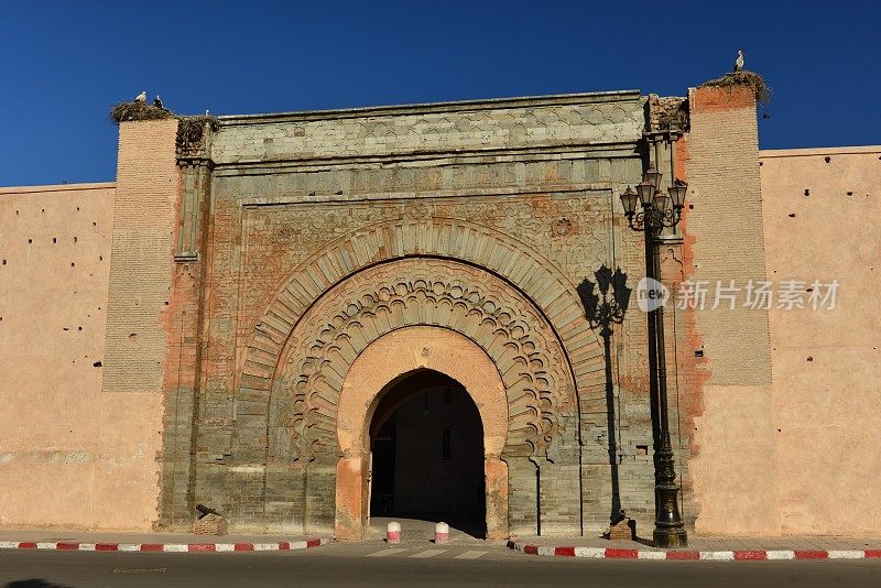 Bab Agnaou，马拉喀什，摩洛哥，非洲。